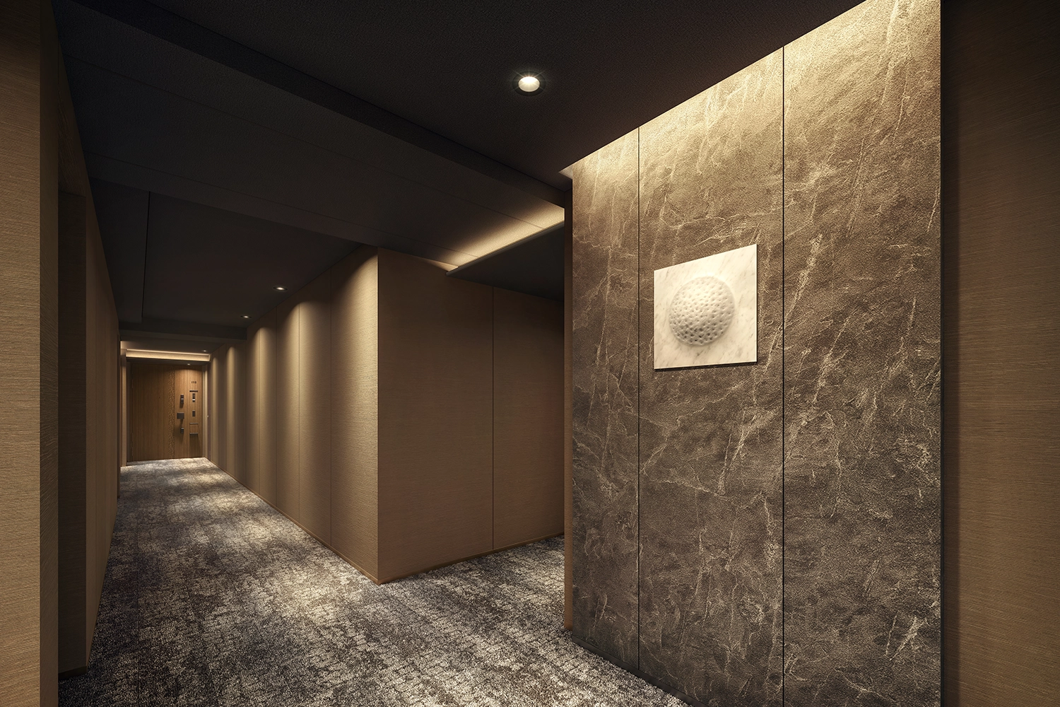 Brillia 京都北山 The Residence 5Fプレミアムフロア内廊下完成予想CG ※7